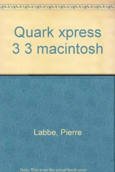 Visuel de Quark XPress 3.3