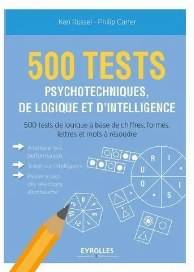 Visuel de 500 tests psychotechniques de logique et d'intelligence