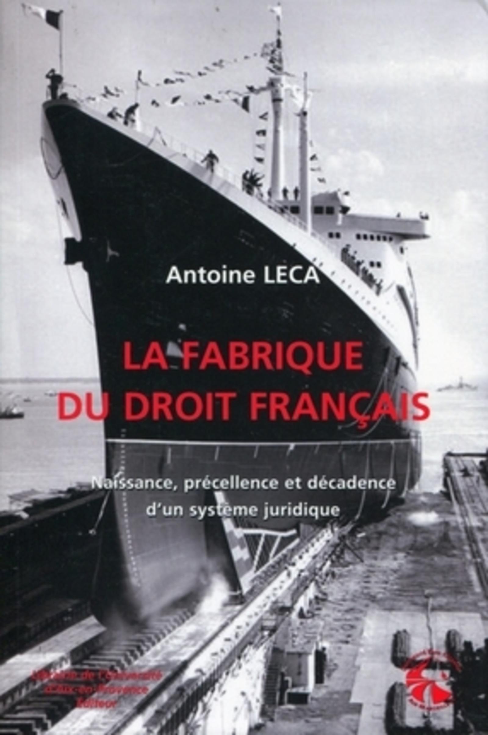 Visuel de La fabrique du droit français
