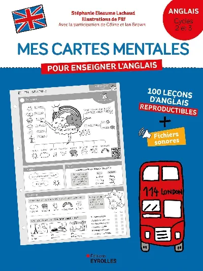 Visuel de Mes cartes mentales pour enseigner l'anglais - Niveau Primaire (cycles 2 et 3)