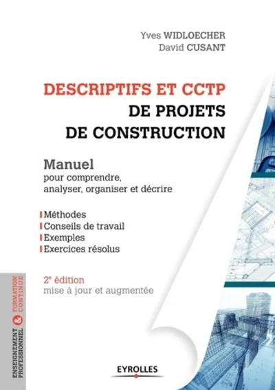 Visuel de Descriptifs et CCTP de projets de construction : manuel de formation initiale et continue