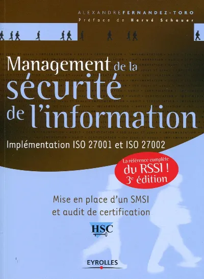 Visuel de Management de la securite de l'information. implementation iso 27001 et iso 2700