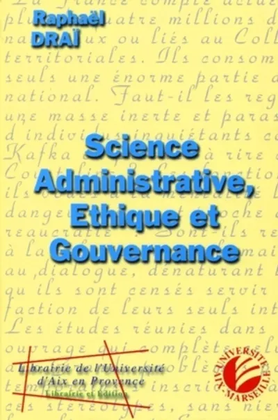 Visuel de Science administrative, étique et gouvernance