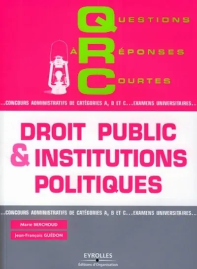 Visuel de QRC Droit public et institutions politiques