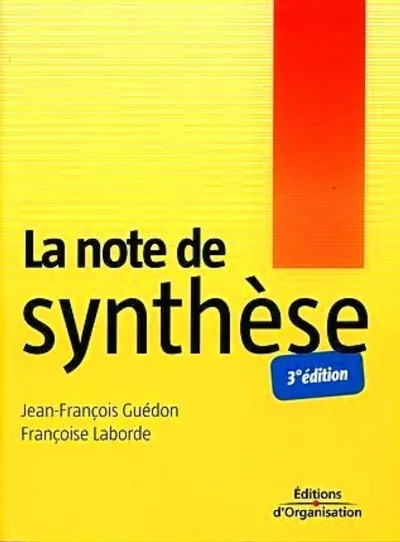 Visuel de La note de synthèse