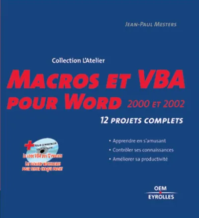 Visuel de Macros et VBA pour Word 2000 et 2002