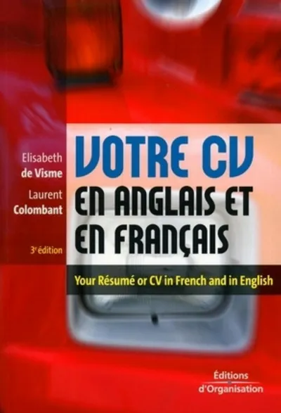 Visuel de Votre CV en anglais et en français