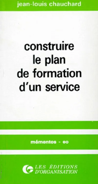 Visuel de Construire le plan de formation d'un service