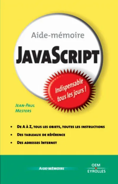 Visuel de Aide-mémoire JavaScript