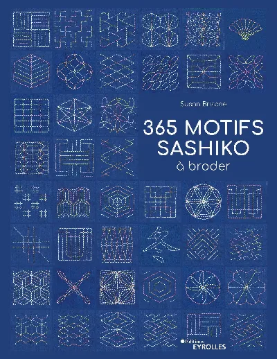 Visuel de 365 motifs sashiko à broder