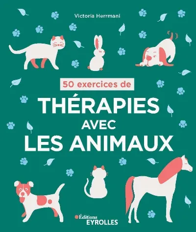 Visuel de 50 exercices de thérapies avec les animaux