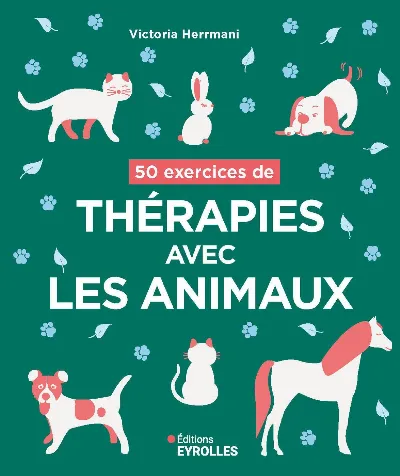 Visuel de 50 exercices de thérapies avec les animaux
